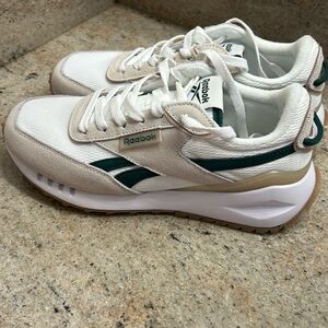 Reebok white with green